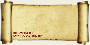 Jefimija Radonjić vizit kartica